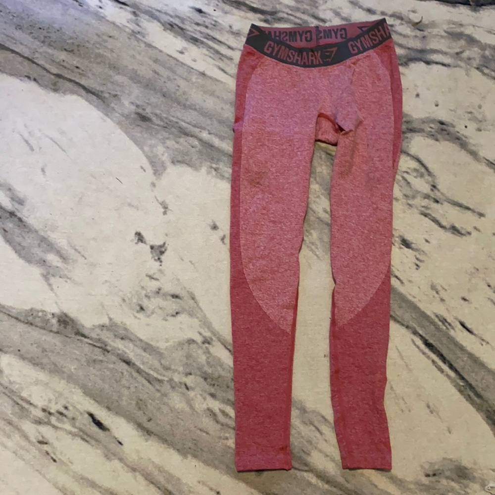 Gymshark Flex Leggings in Dusky Pink Marl/Charcoal